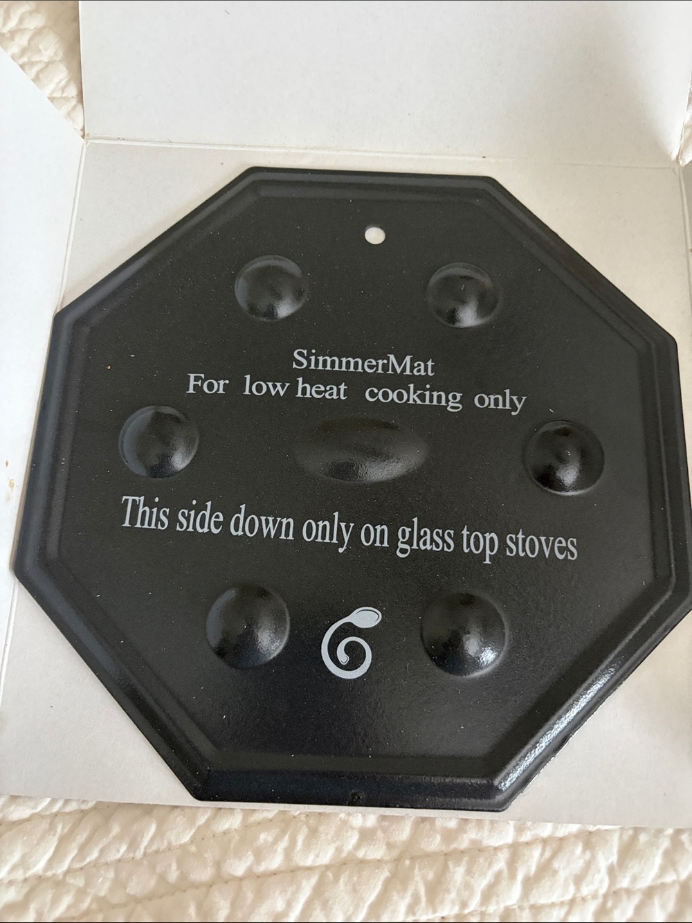 SimmerMat Heat Diffuser - Black, Cooks Innovations. 8” metal - Picture 4 of 11
